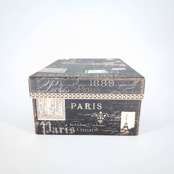 Paris Eiffel Tower 1889 Black Recollections Storage and Organization Box - GUC - Picture 3 of 12